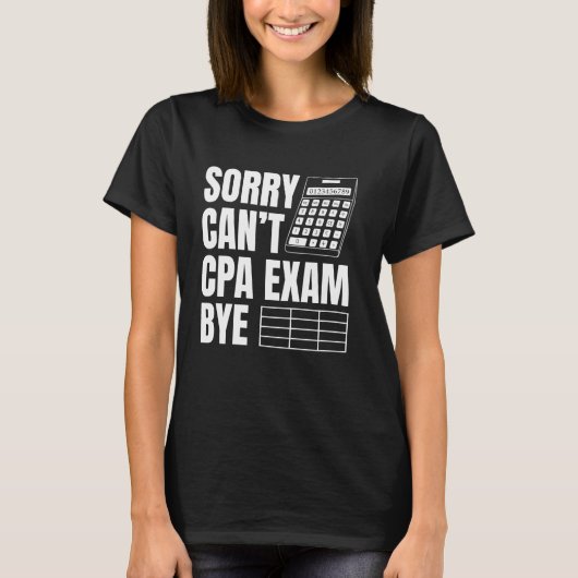 CPA Afstuderen CPA-examen CPA-examenstudie Shirt C (Voorkant)