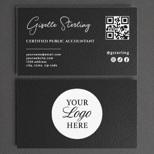 CPA-belastingaccountant preparateur QR-code nep le Visitekaartje