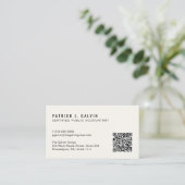 CPA-belastingaccountant QR-code Visitekaartje (Staand voorkant)