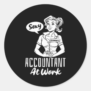 CPA Boekhouder Boekhoudkundige Accountancy Account Ronde Sticker