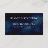 CPA Boekhouding Belastingvoorbereiding Marine Blue Visitekaartje (Voorkant)