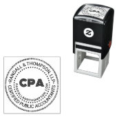 CPA Cert Public Accountant Firm Name URL #2 Zelfinktende Stempel (In situ)