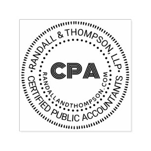 CPA Cert Public Accountant Firm Name URL #2 Zelfinktende Stempel