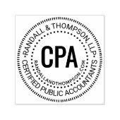 CPA Cert Public Accountant Firm Name URL #2R Zelfinktende Stempel (Design)