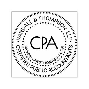 CPA Cert Publieke Accountant Bedrijfsnaam URL #51 Zelfinktende Stempel