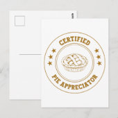 CPA Certified Pie Appreciator - Grappig Briefkaart (Voorkant / Achterkant)