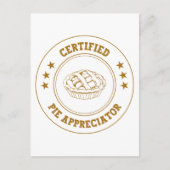 CPA Certified Pie Appreciator - Grappig Briefkaart (Voorkant)