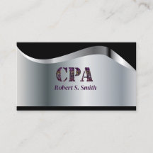 CPA Certified Public Account Black & Silver