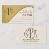 CPA Certified Public Accountant Bedrijfsbelastinge Visitekaartje (Voorkant / Achterkant)
