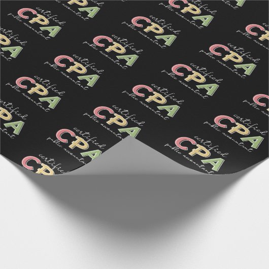 CPA Certified Public Accountant Cadeaupapier (Hoek)