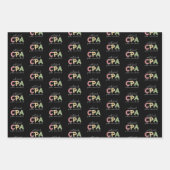 CPA Certified Public Accountant Inpakpapier Vel (Voorkant)