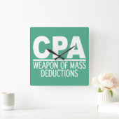 CPA custom color wall clock Vierkante Klok (Huis)