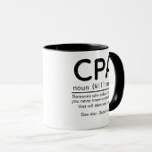 CPA-definitie gepersonaliseerde gift, Mok (Voorkant rechts)