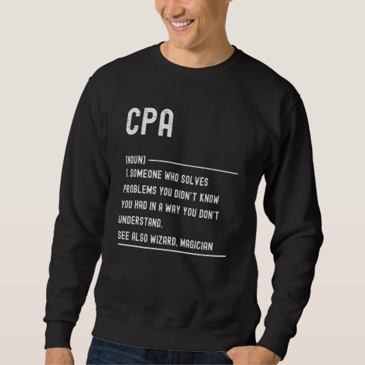 Cpa Definition Shirts Funny Job Title (Voorkant)