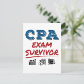 CPA Exam Survivor Briefkaart (Staand voorkant)