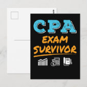 CPA Exam Survivor Briefkaart (Voorkant / Achterkant)