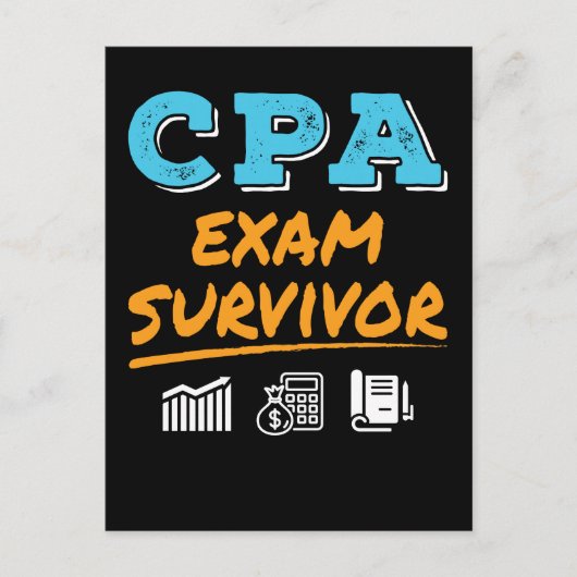 CPA Exam Survivor Briefkaart (Voorkant)