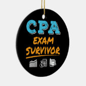 CPA Exam Survivor Keramisch Ornament (Rechts)