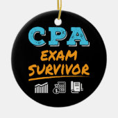 CPA Exam Survivor Keramisch Ornament (Voorkant)