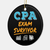 CPA Exam Survivor Keramisch Ornament (Links)