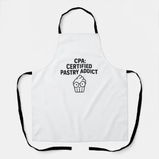 CPA Gecertificeerde Gebakverslaafde - Grappige Boe Schort
