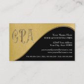 CPA Gold n Black Certified Public Accountant: Visitekaartje (Voorkant)