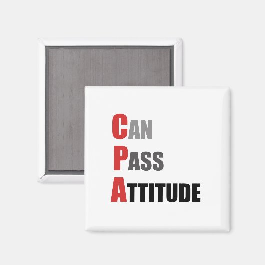 CPA: Kan de Attitude passeren Magneet (Voorkant / Achterkant)