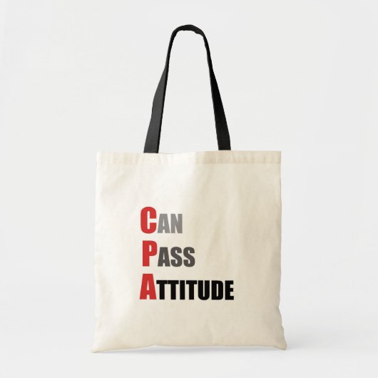 CPA: Kan de Attitude passeren Tote Bag (Voorkant)