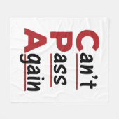 CPA kan niet opnieuw Funny Accountant Acronym over Fleece Deken (Voorkant (Horizontaal))