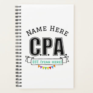 CPA Planner Accountant Gepersonaliseerde Gift