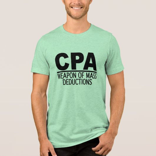 CPA-shirt – stijl en kleur kiezen Tri-Blend Shirt (Voorkant)
