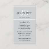 CPA Tax Preparer Accountant 1040; Kies uw kleur Visitekaartje (Achterkant)