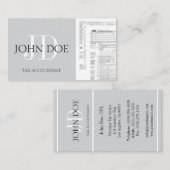 CPA Tax Preparer Accountant 1040; Kies uw kleur Visitekaartje (Voorkant / Achterkant)