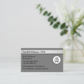 CPA-Visitekaartjes voor belastingrekening Visitekaartje (Staand voorkant)