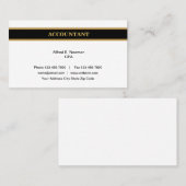 CPA voor nieuwe accountant van klasse Visitekaartje (Voorkant / Achterkant)