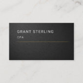 CPA Zwart Professionele Visitekaartje (Voorkant)