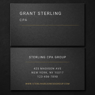 CPA Zwart Professionele  Visitekaartje