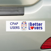 CPAP-gebruikers maken betere overzichten Bumpersticker (Op auto)