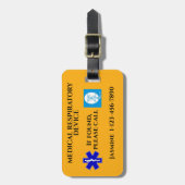 CPAP-machine voor medische ademhalingsapparatuur Bagagelabel (Voorkant verticaal)