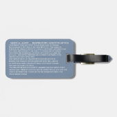 CPAP-machine voor medische ademhalingsapparatuur Bagagelabel (Achterkant horizontaal)