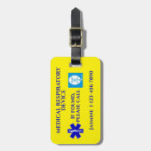 CPAP-machine voor medische ademhalingsapparatuur Bagagelabel (Voorkant verticaal)