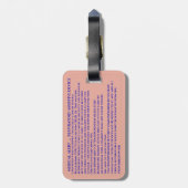 CPAP-machine voor medische ademhalingsapparatuur Bagagelabel (Achterkant verticaal)