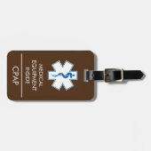 CPAP of medische alarm sticker voor handbagage Bagagelabel (Voorkant horizontaal)