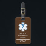 CPAP of medische alarm sticker voor handbagage Bagagelabel<br><div class="desc">Ik heb dit gemaakt om op mijn CPAP te doen om het makkelijker te maken om deze door de TSA-controles te krijgen. Misschien helpt het iemand anders. Je kilometerstand kan variëren. Sommige luchtvaartmaatschappijen vereisen nog steeds dat je ze vooraf belt om je medische apparatuur aan boord te krijgen zonder problemen,...</div>