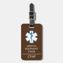 CPAP of medische alarm sticker voor handbagage Bagagelabel