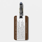 CPAP of medische alarm sticker voor handbagage Bagagelabel (Achterkant verticaal)