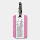 CPAP- of medische waarschuwing op Bagagelabel (Achterkant verticaal)