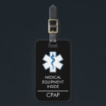 CPAP- of medische waarschuwing op Bagagelabel<br><div class="desc">Ik maakte dit om mijn CPAP op te zetten om het gemakkelijker te maken om het door het scherm te krijgen TSA. Misschien helpt het iemand anders. Uw kilometerstand kan variëren. Sommige luchtvaartmaatschappijen eisen nog steeds dat je ze op tijd belt om je medische apparatuur zonder problemen aan boord te...</div>