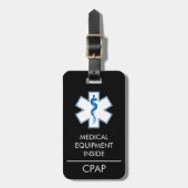 CPAP- of medische waarschuwing op Bagagelabel (Voorkant verticaal)