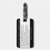 CPAP- of medische waarschuwing op Bagagelabel (Achterkant verticaal)